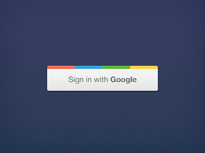 Sigin in with Google Button PSD