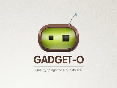 Gadget-o brown gadgets green logo