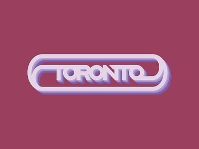 Toronto design retro tdot toronto typography we the north
