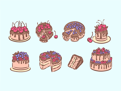 Cakes bakery birthday cake cherry dessert sweet yammy