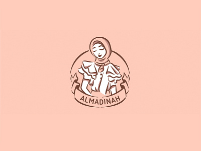 Muslim fashion logo, woman in hijab arabian fashion girl hijab logo muslim musulman