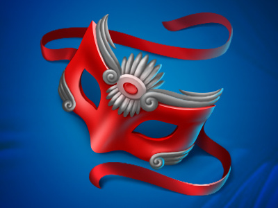 Colombina mask icon app art ball game icon ios mask masquerade ribbons venetian visard