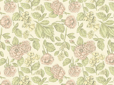 Vector rose pattern cute floral girly green jasmine leaf lovely pastel pattern rose spring summer