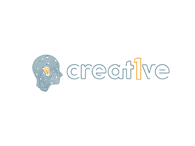 Creat1ve.net logo creative graphic head lead logo maze