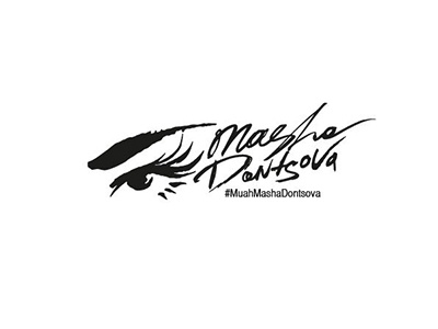 Masha Dontsova expressive eye font logo