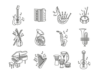 Music instrument icon