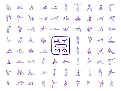 KYOMA icons pose yoga