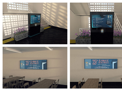 Digital signage - Evento PUC 3d cinema4d