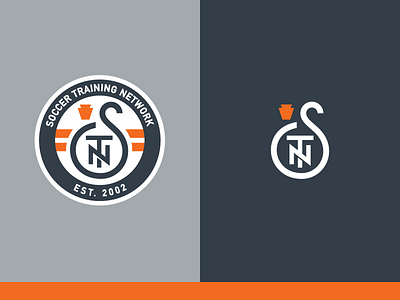 Soccer Training Network branding crest gms keystone lettermark logo monogram pennsylvania soccer stn