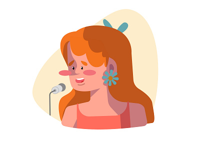 A speaker character design concept art design digital illustration illustration illustrator vector