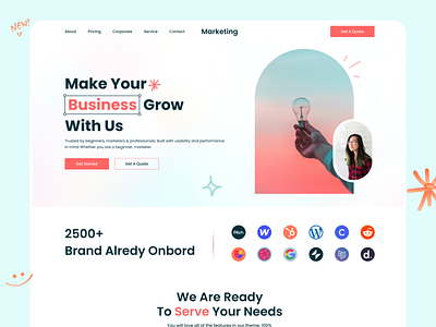 Marketing Website Design | landing page