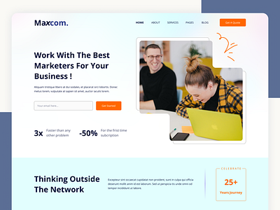 Maxcom Website Design