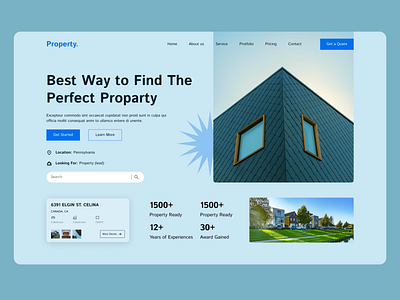 Real-estate Website Design apartment architecture branding buy sell corporate design header housing landing page landing page design logo property real estate real estate agency realestatelife rental service typography ui website design