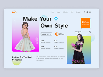 Fashion Landing Page Website