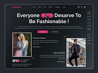 Fashion Website Design