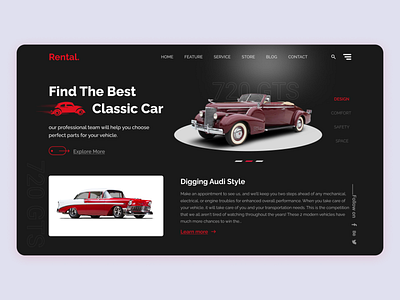 Classic Car Website Design