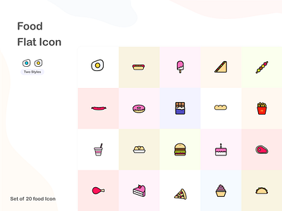 Food Flat Icon chocolate clean flat flat icon flaticondesign flaticons food food app food icons icon design icon set icons minimal minimalist mobile icons ui icons webicons