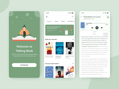 Audio Book App Concept app design audio player audiobook bookapp books clean ui daliy ui design dribbble shot minimal minimalism mobile app design mobile ui ui ui concept ui freestyle ui screen uidesign