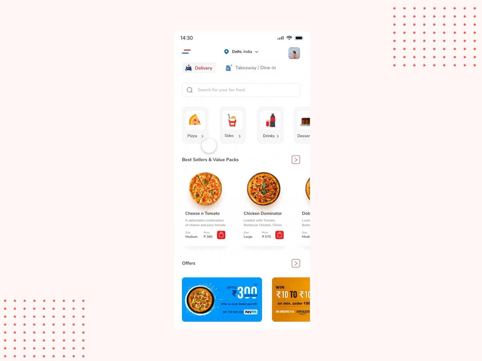 Pizza App Concept Design