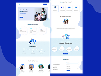 Online Learning Webpage clean ui component design dailyui dailyuichallenge design illustration learning management system learning platform minimal minimalism onlinelearning ui uidesign uikit uiux vector web webdesign website