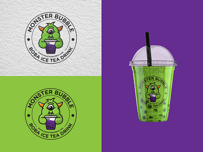 Logo Design for Bubble Ice Tea Drink