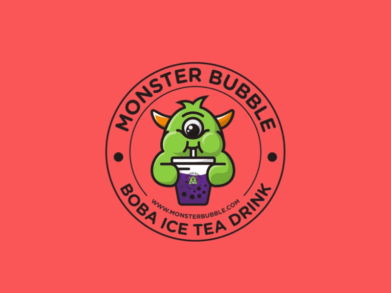 Monster Bubble logo animation