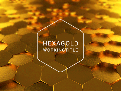 Hexagold animated gif gold grid hexagon