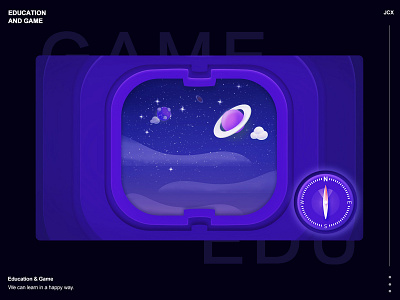 Starship app blue design game illustration purple ui 插画