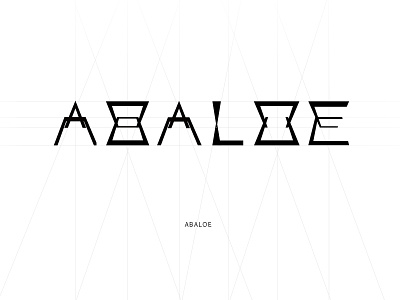 Abaloe black design font font design logo vector