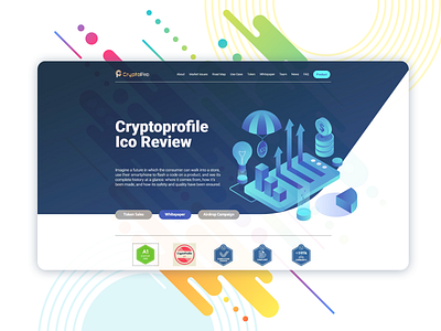 ICO project landing page design front end front end design landing page landing page design ui web