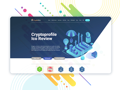 ICO project landing page