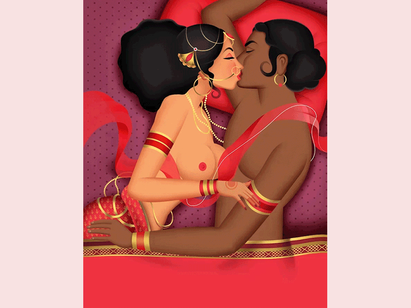 PANTONE Red 032 C 032c animation art coloful design graphic design illistration india indianaart kamasutra kiss motion art pantone photoshop poster art red