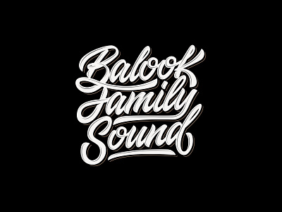 Balook Family Sound calligraphy handlettering lettering lettering logo logo typography