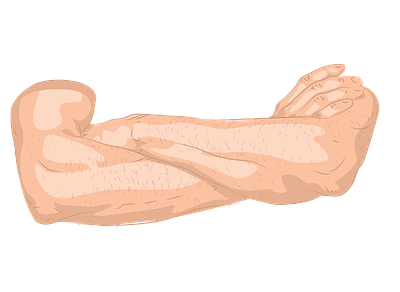 crossed arms arms digital drawing hairy human body illustration illustrator man vector illustration