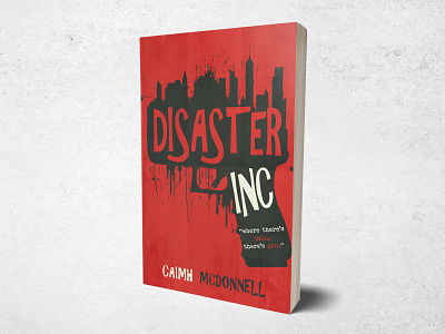 Disaster Inc book bookcoverdesign bookdesign books design fantasy art graphic graphic design illustration typography