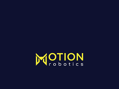 Motion Robotics logo design branding business logo corporate custom logo graphic design illustration logo minimal professional logo typography