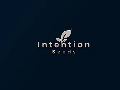 Intention Seeds business logo corporate creative logo custom logo logo minimal modern logo professional logo typography