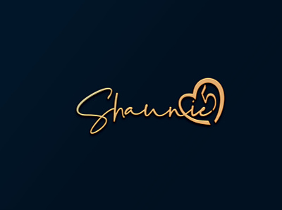 Shaunie feminine logo business logo creative logo custom logo feminine logo graphic design minimal professional logo signature font signature logo typography