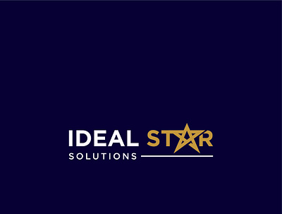 Ideal Start Solutions business logo corporate creative logo custom logo graphic design minimal modern logo professional logo typography vector