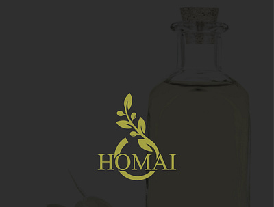 Homai vergin olive oil logo branding business logo custom logo professional logo typography