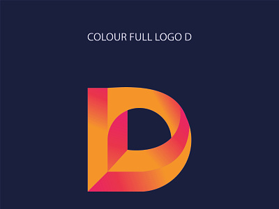 Colour Full Letter Logo D colour full logo corparate logo custom logo letter logo logo minimal modern logo professional logo typography