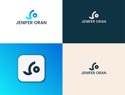 Jenifer Oran brand logo design brand logo branding business logo corporate custom logo illustration initial letters logo initial logo jo letters logo logo minimal professional logo typography