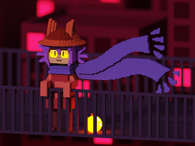 Voxel OneShot 3d 3d fanart fanart game game fanart isomteric magicavoxel niko oneshot voxel voxel fanart voxelart