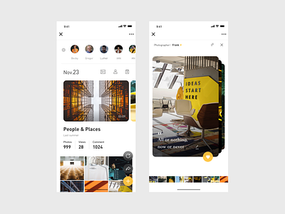 photo album page album app camera photo ui ui ux white