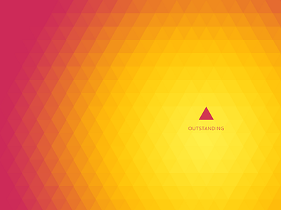 Outstanding color illustration triangle