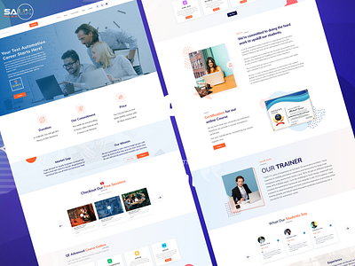 Landing Page For Wizdom online Course .