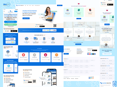 Laundry and Dry Cleaning Landing Page / Web / Mobile Version.
