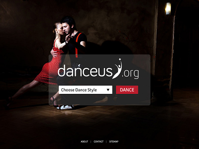 DanceUs.org Homepage branding deisng logo