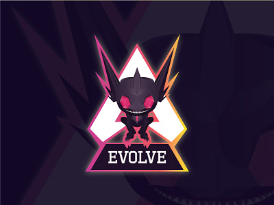 Evolve mascot logo for youtube channel
