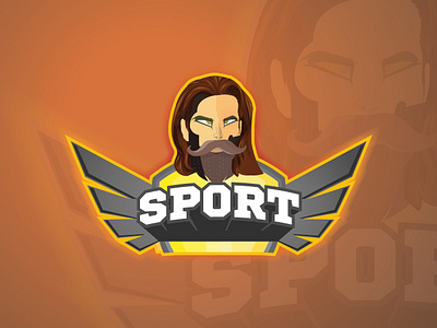 Sports mascot logo